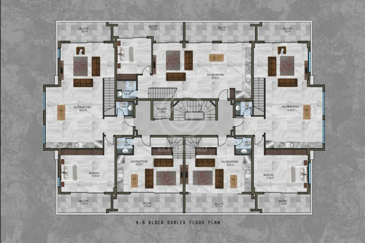 Квартира 2+1 в Алании, Турция | PTE-57654