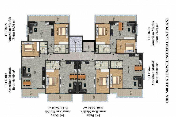 Квартира 2+1 в Алании, Турция | PBB-57714