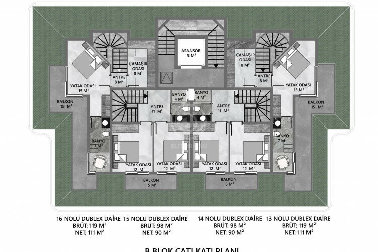 Квартира 2+1 в Алании, Турция | SBB-57724