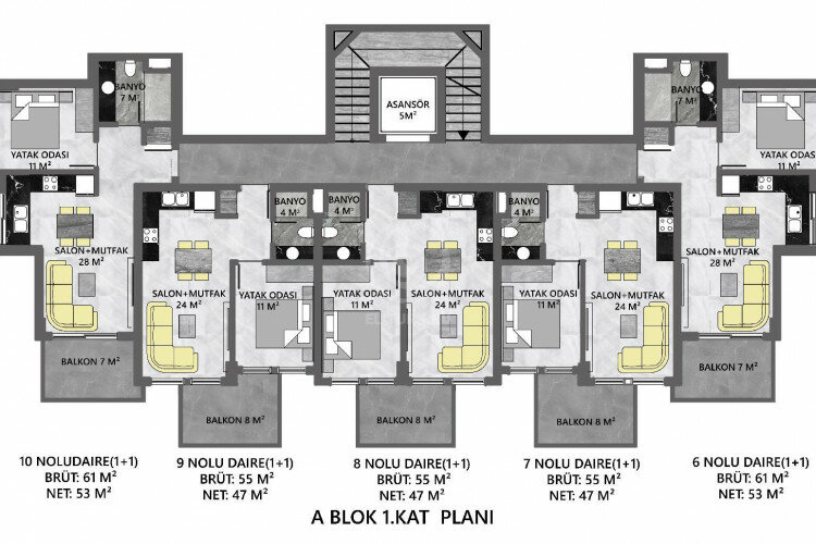 Квартира 2+1 в Алании, Турция | SBB-57724
