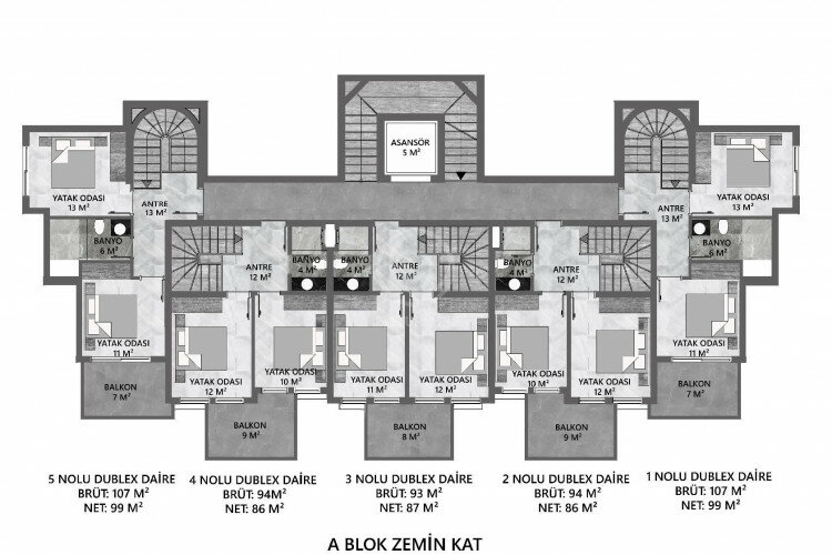 Квартира 2+1 в Алании, Турция | SBB-57724