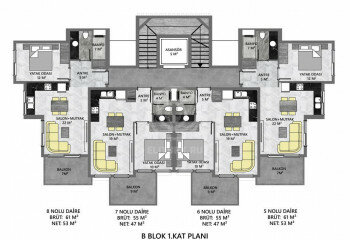 Квартира 2+1 в Алании, Турция | SBB-57724