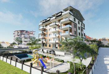 Апартаменты 3+1 в Газипаше, Турция 