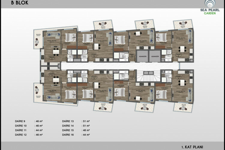 Квартира 1+1 в Алании, Турция | PTE-57750