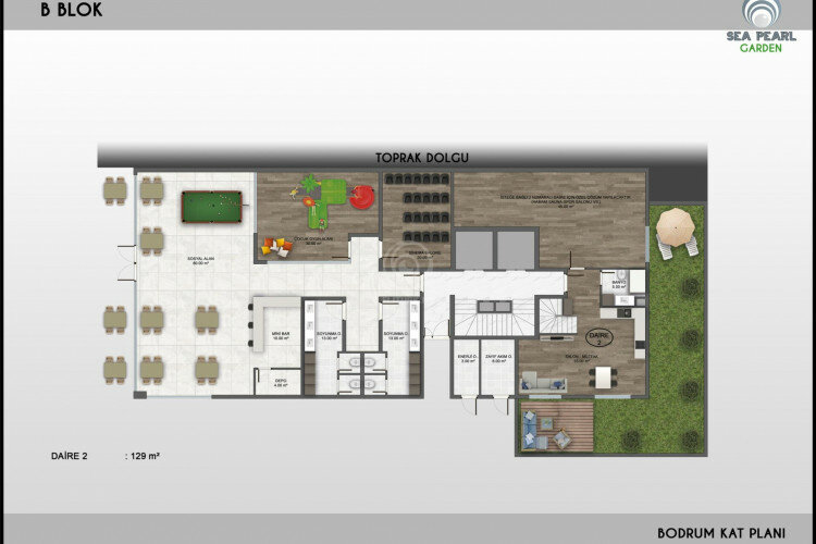 Квартира 3+1 в Алании, Турция | SBB-57752