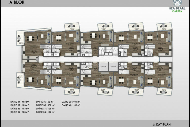 Квартира 3+1 в Алании, Турция | SBB-57752