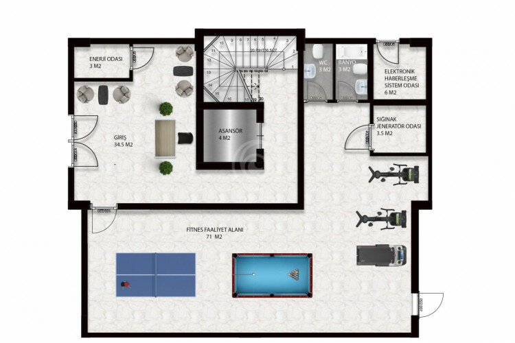 Квартира 2+1 в Алании, Турция | PBB-57801
