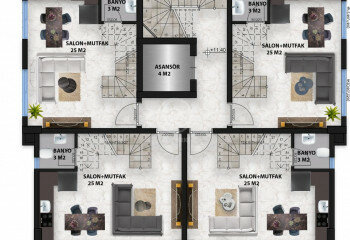 Квартира 2+1 в Алании, Турция | PBB-57801