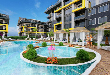 Квартира 1+1 в Алании, Турция