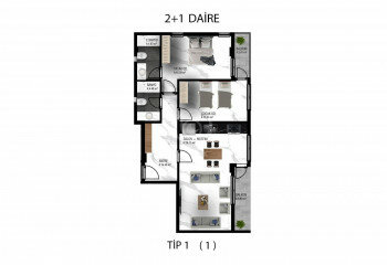 Квартира 3+1 в Алании, Турция | STE-57882