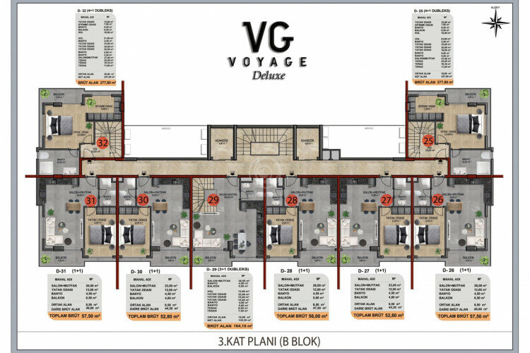 Квартира 2+1 в Алании, Турция | PTE-57986