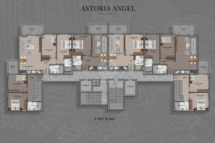 Квартира 5+1 в Алании, Турция | PBB-58013