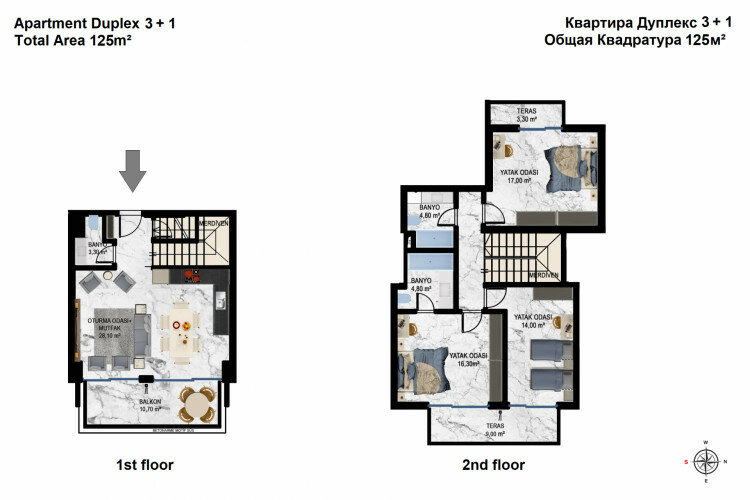 Квартира 1+1 в Алании, Турция | SBB-58200