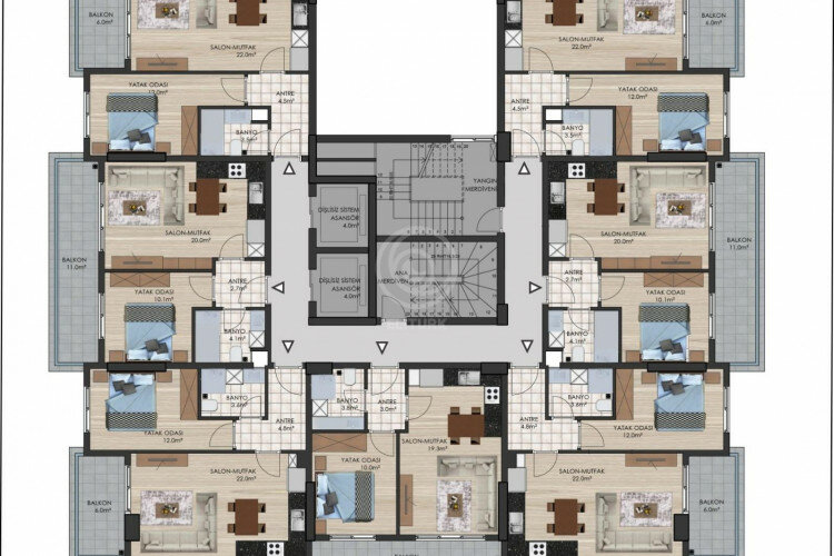 Квартира 4+1 в Алании, Турция | STE-58254