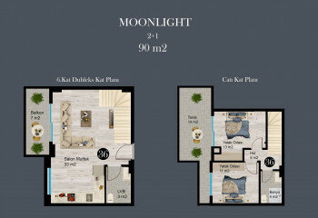 Квартира 2+1 в Алании, Турция | PTE-58268