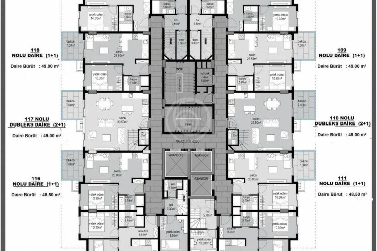 Квартира 1+1 в Алании, Турция | SBB-58340
