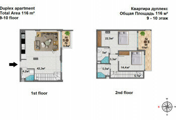 Квартира 3+1 в Алании, Турция | SBB-58383