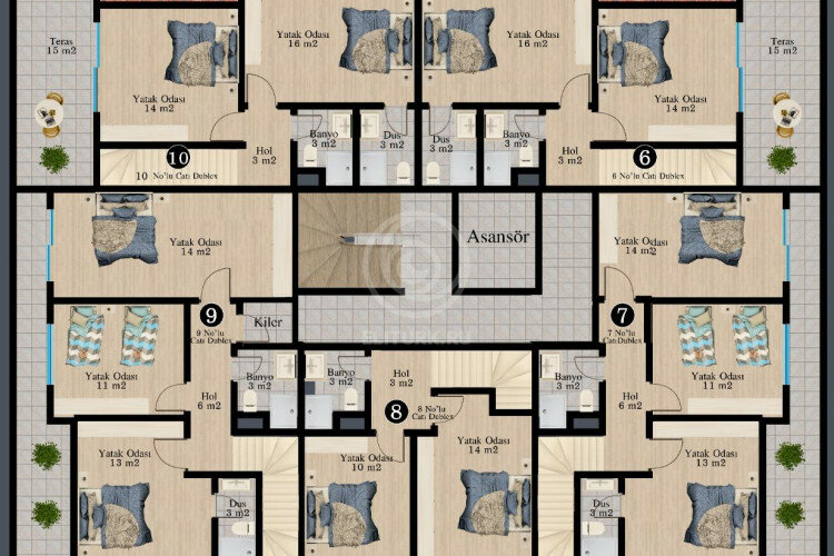 Квартира 3+1 в Алании, Турция | SBB-58524