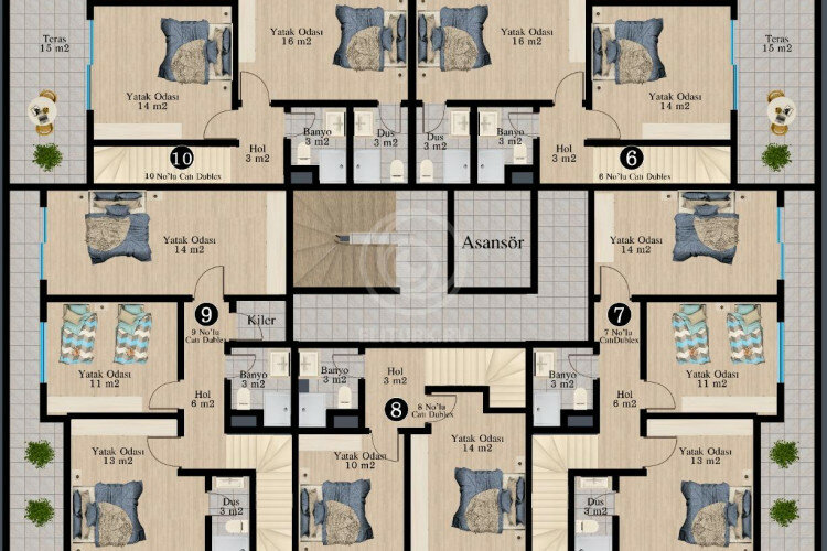 Квартира 3+1 в Алании, Турция | STE-58526