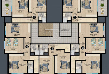 Квартира 3+1 в Алании, Турция | STE-58526