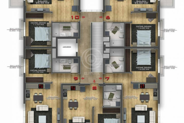 Квартира 2+1 в Алании, Турция | SBB-58763