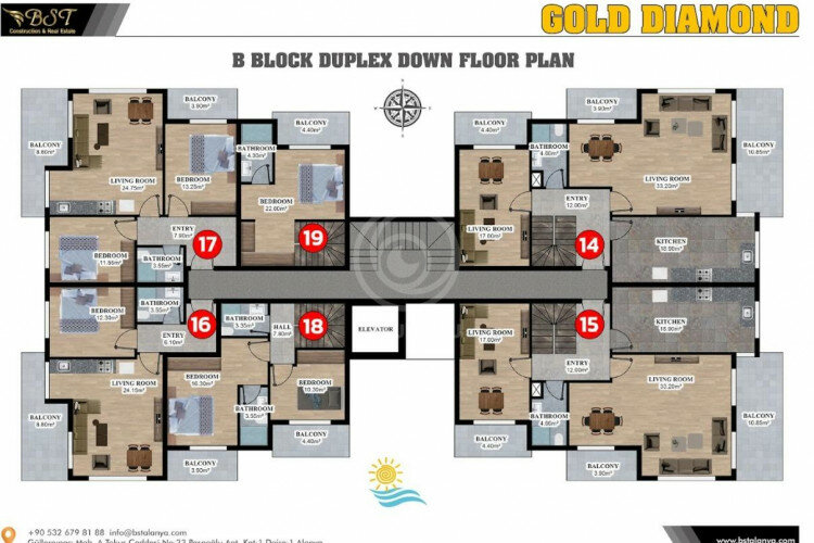 Квартира 2+1 в Алании, Турция | PTE-64677