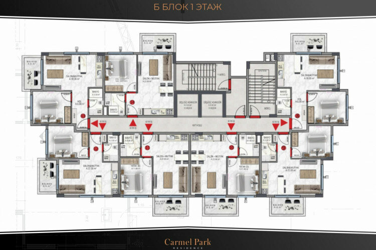 Квартира 2+1 в Алании, Турция | PKK-58892