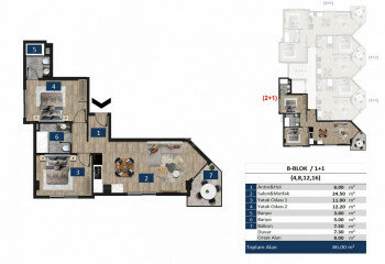 Квартира 2+1 в Алании, Турция | STE-59170