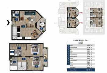 Квартира 2+1 в Алании, Турция | STE-59170