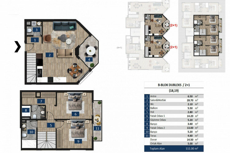 Квартира 3+1 в Алании, Турция | STE-59172