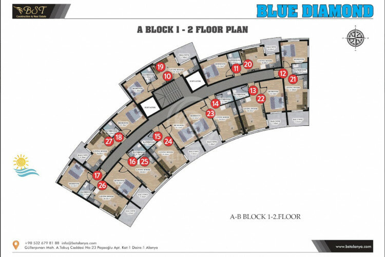 Квартира 1+1 в Алании, Турция | SBB-59270