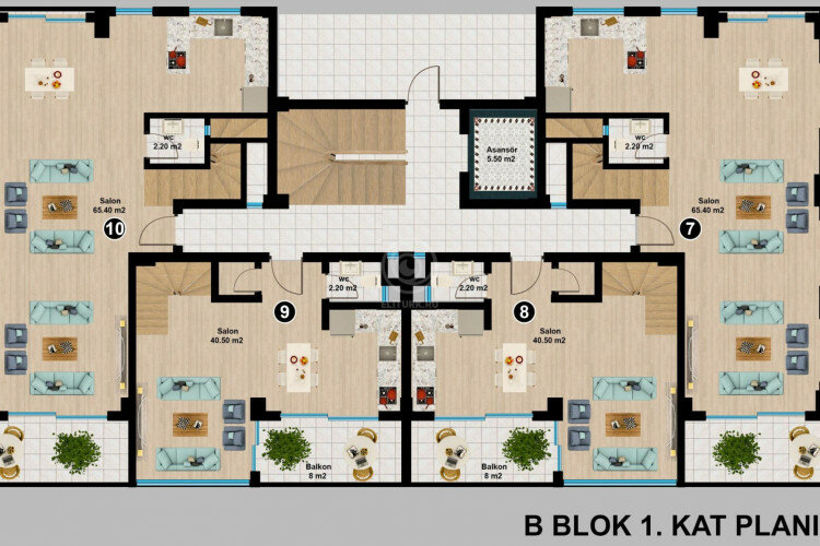 Квартира 2+1 в Алании, Турция | PBB-59313