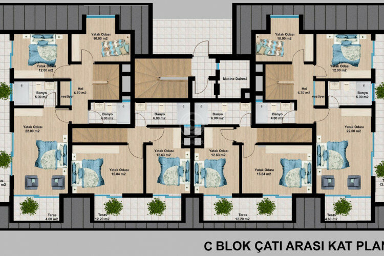 Квартира 2+1 в Алании, Турция | STE-59315