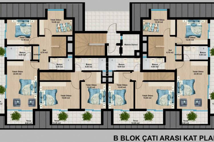Квартира 2+1 в Алании, Турция | SBB-59317