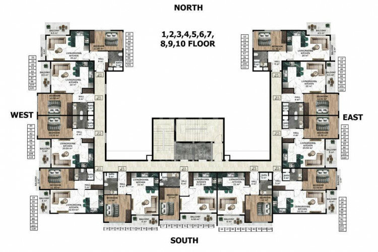 Квартира 2+1 в Алании, Турция | STE-59413