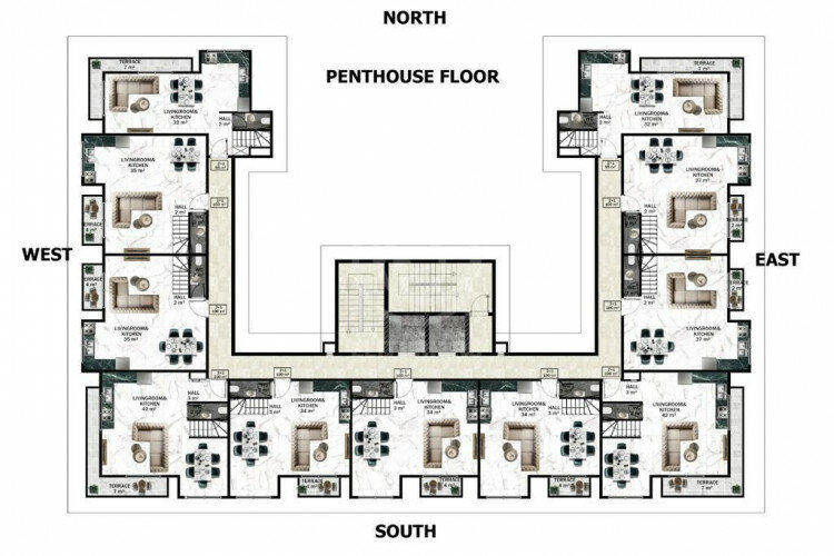 Квартира 2+1 в Алании, Турция | STE-59413