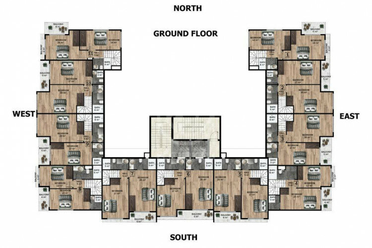 Квартира 2+1 в Алании, Турция | STE-59413