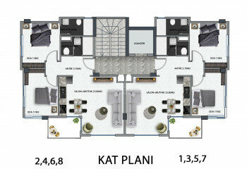 Квартира 2+1 в Алании, Турция | SBB-59462