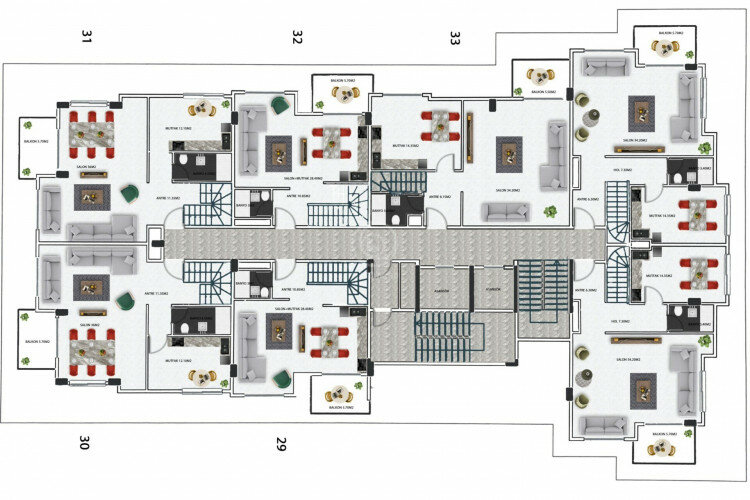 Квартира 3+1 в Алании, Турция | PKK-59465