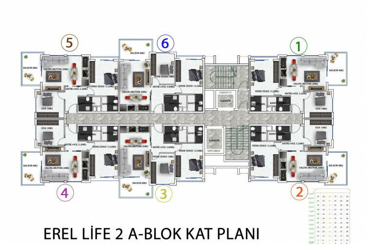 Квартира 2+1 в Алании, Турция | STE-59474