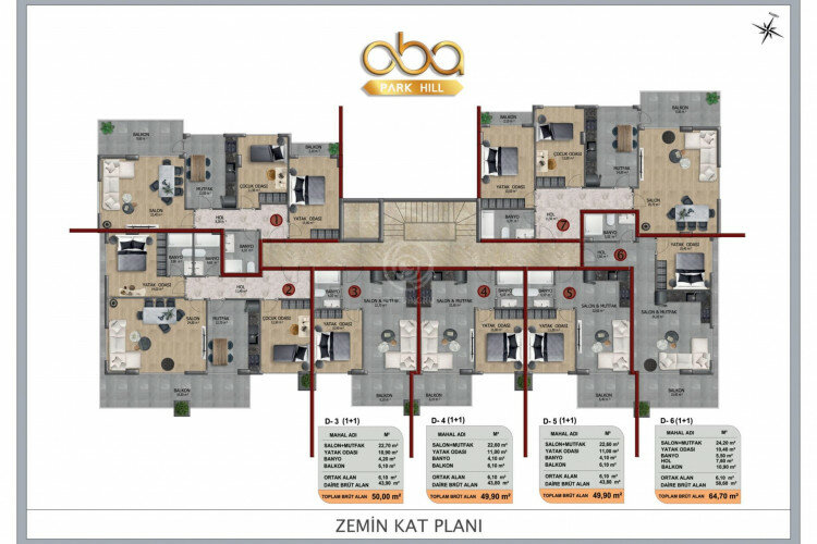 Квартира 3+1 в Алании, Турция | PBB-59602