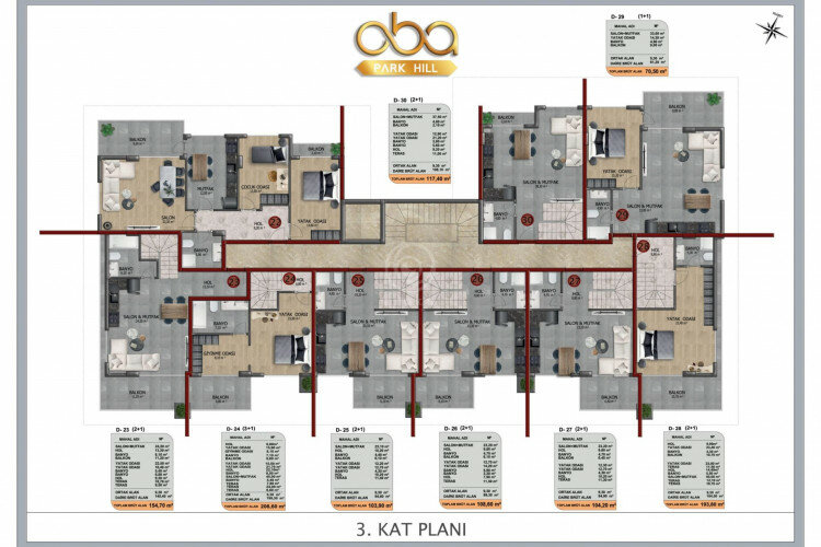 Квартира 2+1 в Алании, Турция | SBB-59601