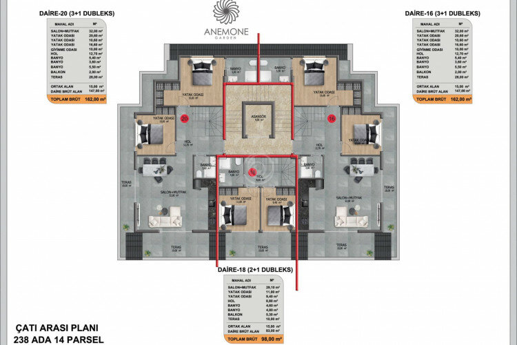 Квартира 1+1 в Алании, Турция | STE-59711