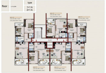 Квартира 2+1 в Алании, Турция | STE-59953