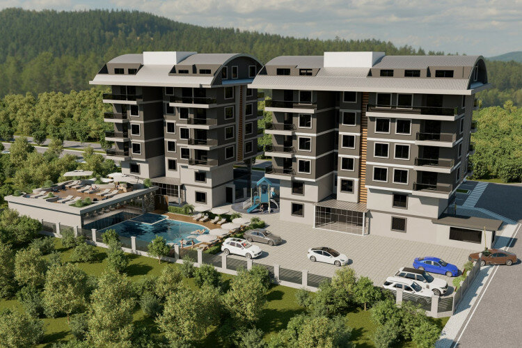 Квартира 1+1 в Каргыджаке, Алания, Турция | STE-59972