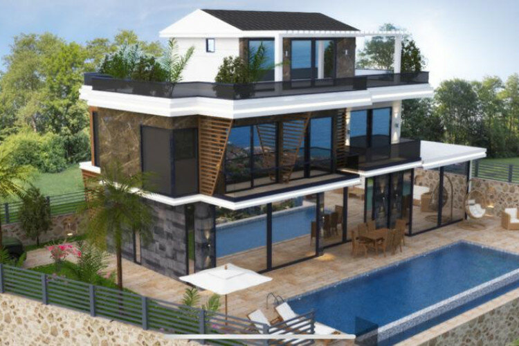 Вилла 4+1 в Калкане, Турция | PKK-59988