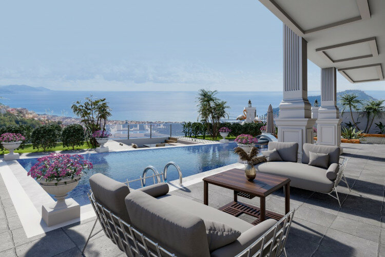 Вилла 5+1 в Алании, Турция | PTE-59985