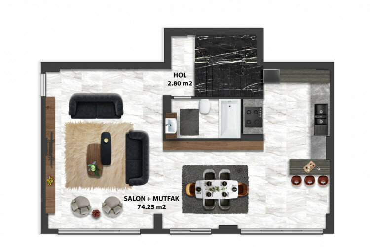 Вилла 5+1 в Алании, Турция | PTE-59985