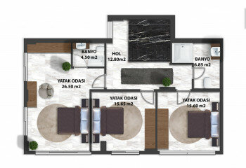 Вилла 5+1 в Алании, Турция | PTE-59985