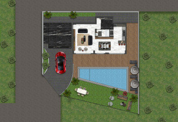 Вилла 5+1 в Алании, Турция | PTE-59985